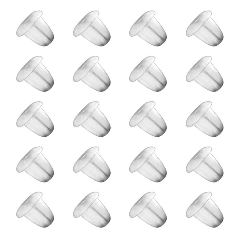 DSOMHZ Earring Backings, Rubber Earring Backs for Stud Earrings for Women, Backs for Fish Hook Earrings (100 Pieces) - Image 1